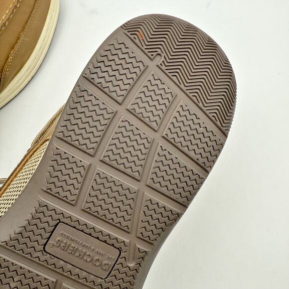 Dockers Mens Beacon Boat Shoes US 12 M EU 46 Tan Leather Water Resistant EUC